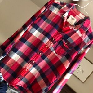Multicolored plaid long sleeve
